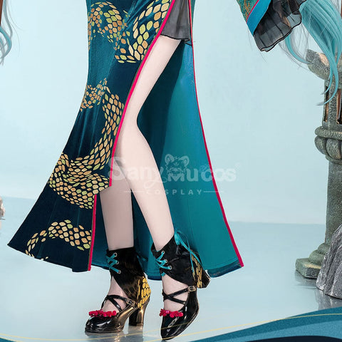 【Pre-Sale】Hatsune Miku Cosplay KHatsune Miku Year of the Snake cheongsam Cosplay Costume Premium Edition Cosplay