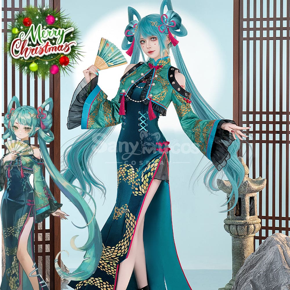 【Pre-Sale】Hatsune Miku Cosplay KHatsune Miku Year of the Snake cheongsam Cosplay Costume Premium Edition Cosplay