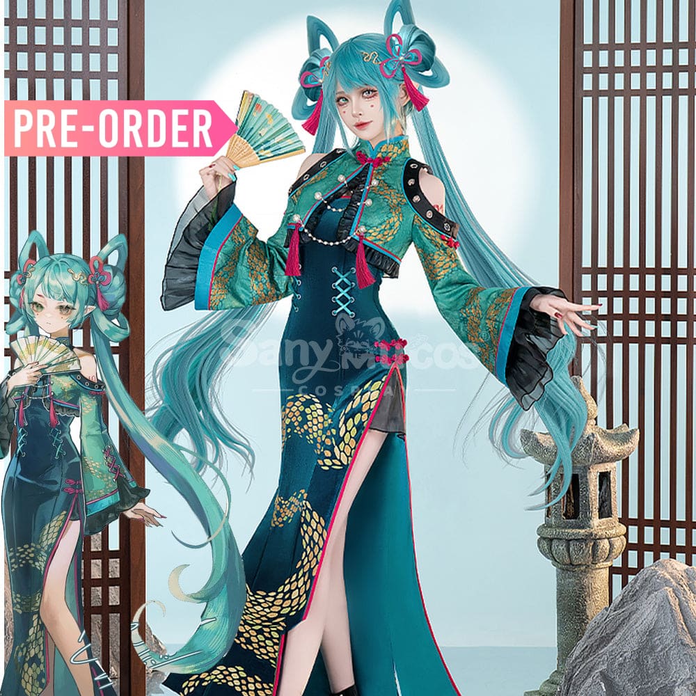 【Pre-Sale】Hatsune Miku Cosplay KHatsune Miku Year of the Snake cheongsam Cosplay Costume Premium Edition Cosplay