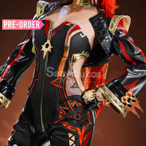 【Pre-Sale: Ship By Nov. 30Th!】Game Genshin Impact Cosplay Mavuika Costume Premium Edition Costumes