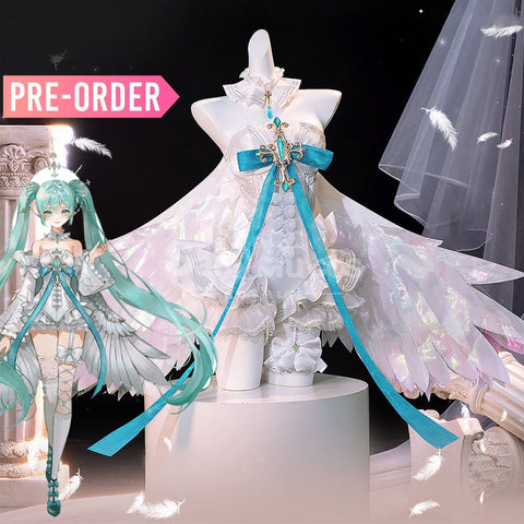 【Pre-Sale】Vocaloid Hatsune Miku Cosplay Angel Hatsune Cosplay Costume Premium Edition Cosplay Costumes