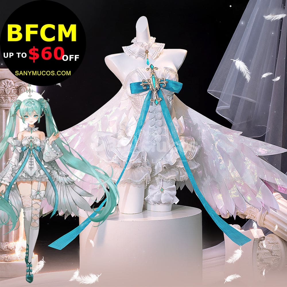 【Pre-Sale】Vocaloid Hatsune Miku Cosplay Angel Hatsune Cosplay Costume Premium Edition Cosplay Costumes