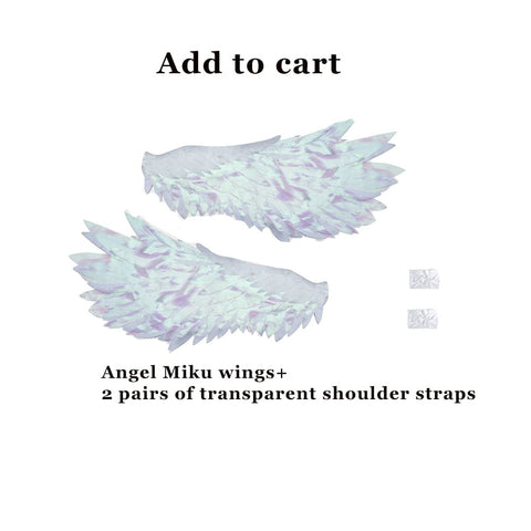 【Pre-Sale】Vocaloid Hatsune Miku Cosplay Angel Hatsune Cosplay Costume Premium Edition Wing Cosplay Costumes