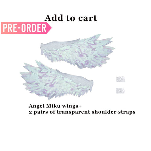 【Pre-Sale】Vocaloid Hatsune Miku Cosplay Angel Hatsune Cosplay Costume Premium Edition Wing Cosplay Costumes
