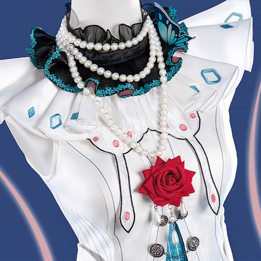 【Pre-Sale】Vocaloid Hatsune Miku Cosplay Miku Cyan Swallowtail Butterfly Cosplay Costume Premium Edition Cosplay Costumes