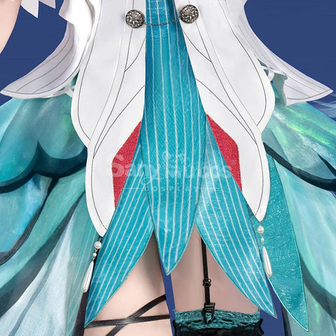 【Pre-Sale】Vocaloid Hatsune Miku Cosplay Miku Cyan Swallowtail Butterfly Cosplay Costume Premium Edition Cosplay Costumes