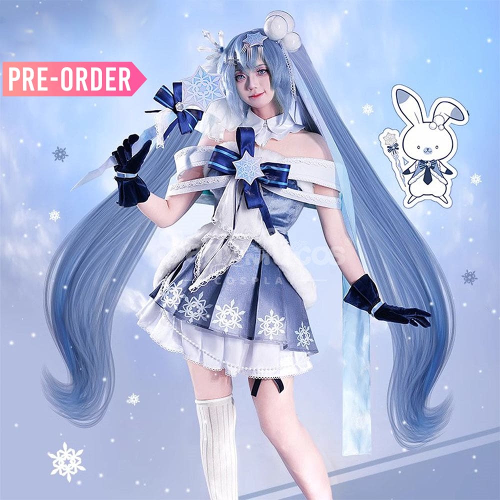 【Pre-Sale】Vocaloid Hatsune Miku Cosplay Snow 2025 Costume Premium Edition Costumes