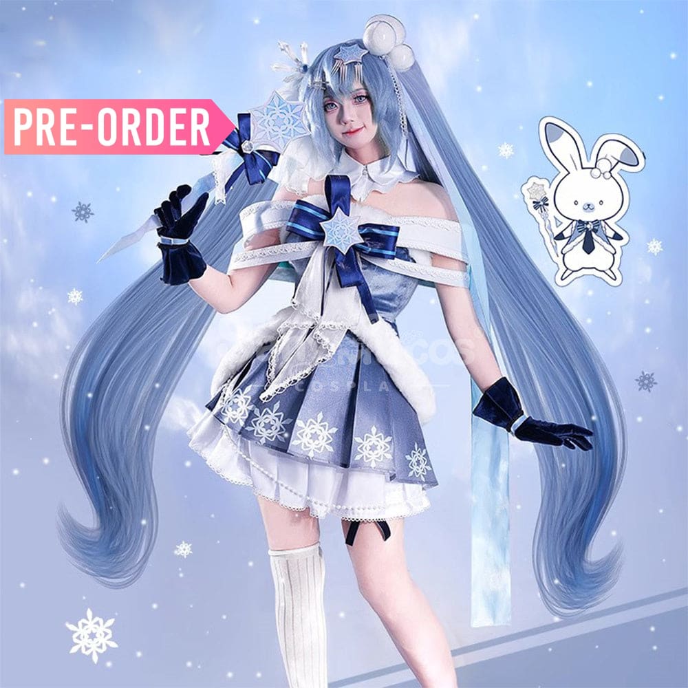 【Pre-Sale】Vocaloid Hatsune Miku Cosplay Snow 2025 Costume Premium Edition Costumes