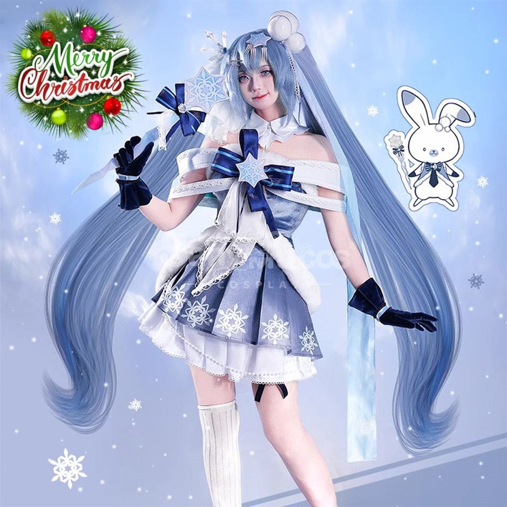 【Pre-Sale】Vocaloid Hatsune Miku Cosplay Snow 2025 Costume Premium Edition Costumes