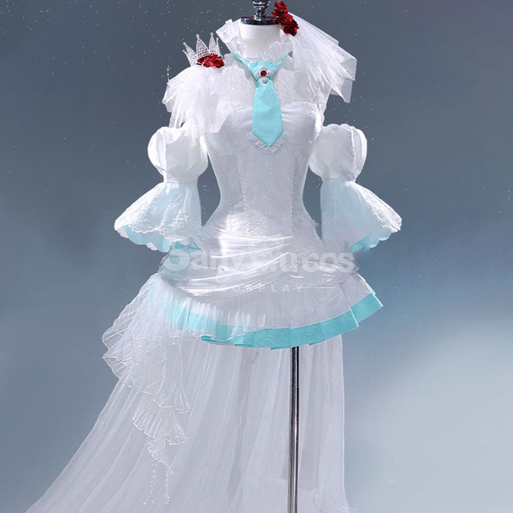 【Pre-Sale】Vocaloid Hatsune Miku Cosplay White Snow Princess Miku Cosplay Costume Cosplay Costumes