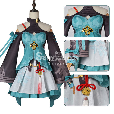 【In Stock】Game Honkai: Star Rail Cosplay Xianzhou Alliance Qingque Cosplay Costume
