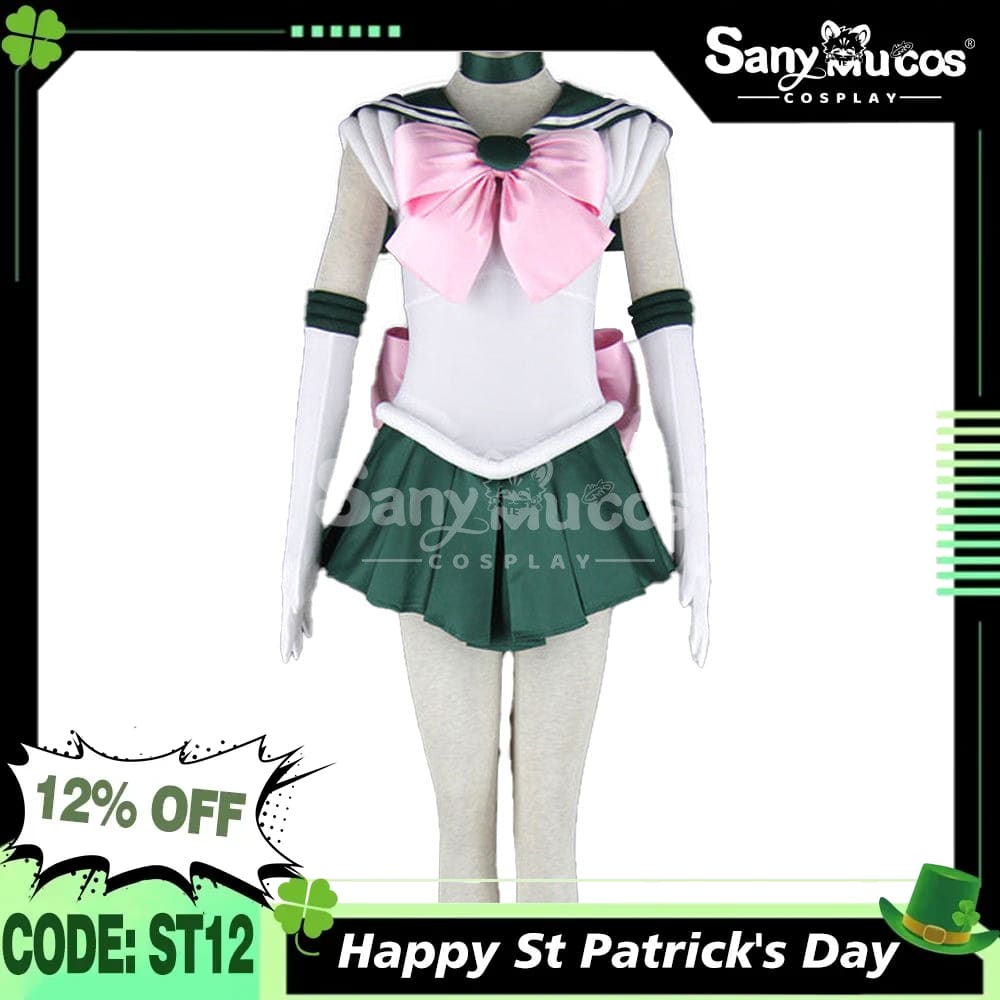 【In Stock】Anime Sailor Moon Cosplay Jupiter Makoto Kino Battle Suit Costume Costumes