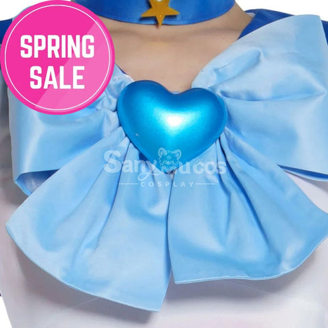 【In Stock】Anime Sailor Moon Supers Cosplay Mercury Ami Mizuno Battle Suit Costume Premium