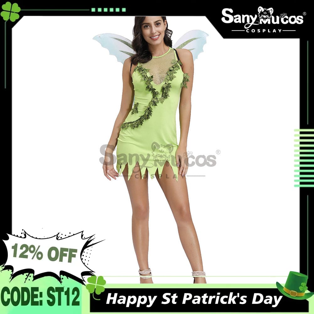 【In Stock】Halloween Cosplay Green Forest Butterfly Costume Costumes