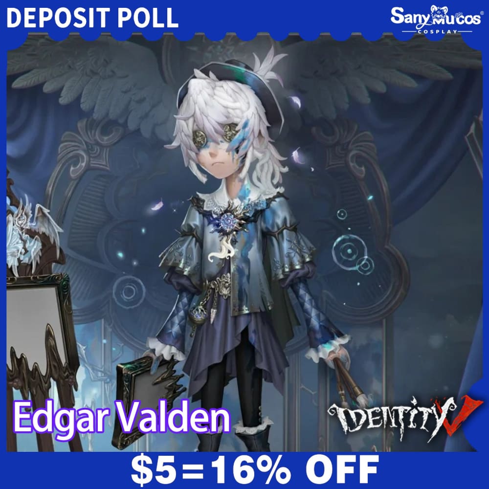 【SanyMuCos Deposit Poll】Game Identity V Cosplay Edgar Valden Deep Blue Cosplay Costume Deposit Poll