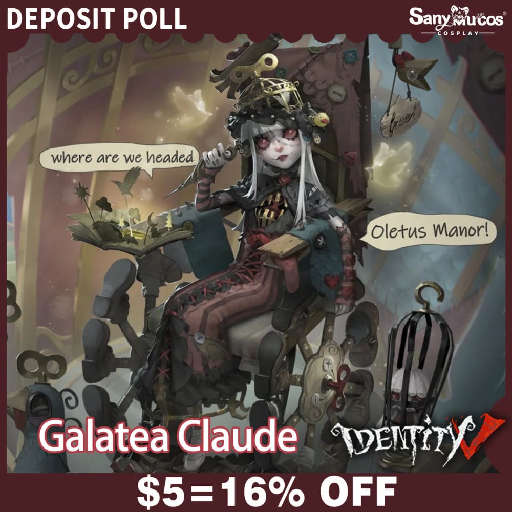 【SanyMuCos Deposit Poll】Game Identity V Cosplay Galatea Caged Doll Cosplay Costume Deposit Poll