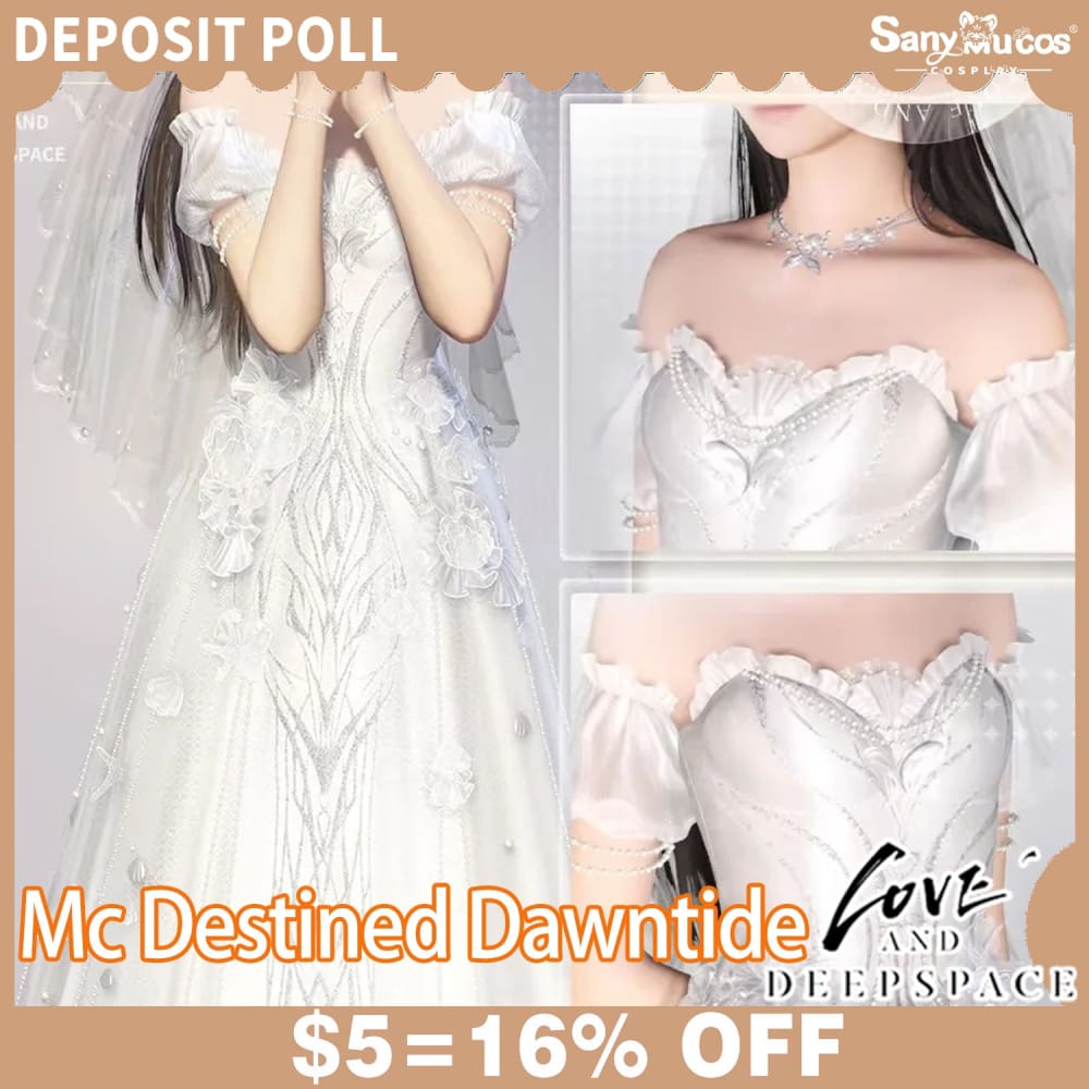 【SanyMuCos Deposit Poll】Game Love and Deepspace Cosplay Wedding Dresses Rafayel Cosplay Costume Deposit Poll