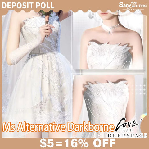 【SanyMuCos Deposit Poll】Game Love and Deepspace Cosplay Wedding Dresses Sylus Cosplay Costume Deposit Poll