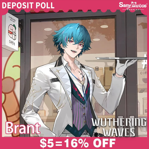 【SanyMuCos Deposit Poll】Game Wuthering Waves Cosplay Brant One-day Store Manager Cosplay Costume Deposit Poll