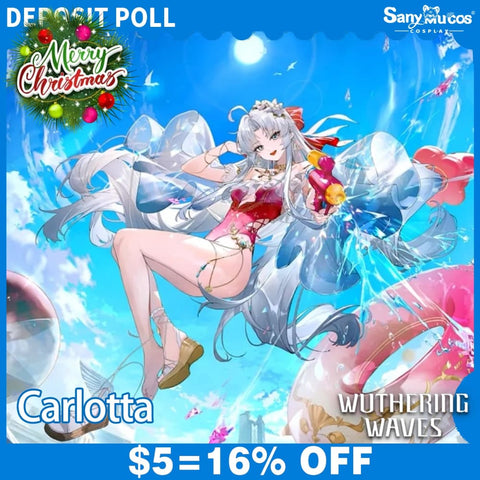 【SanyMuCos Deposit Poll】Game Wuthering Waves Cosplay Carlotta Swimwear Cosplay Costume Deposit Poll