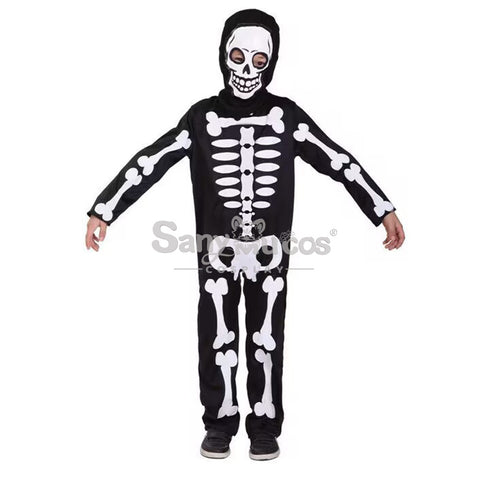 【In Stock】Halloween Cosplay Skeleton Cosplay Costume Kid Size
