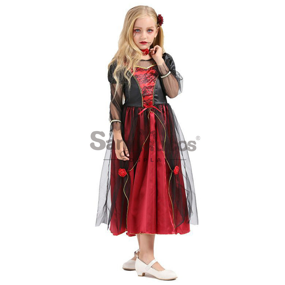 【In Stock】Halloween Cosplay Vampire Cosplay Costume Kid Size