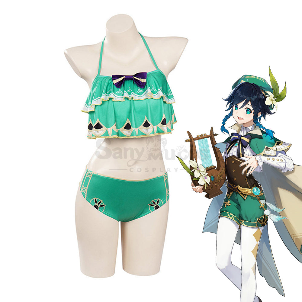 【In Stock】Game Genshin Impact Cosplay Venti Swimsuit Cosplay Costume