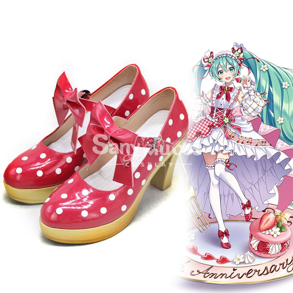 Vocaloid Hatsune Miku Cosplay 15Th Anniversary Shoes Boots