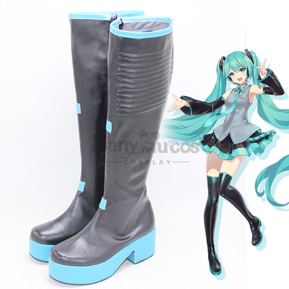 Vocaloid Hatsune Miku Cosplay Classic Boots Shoes Shoes