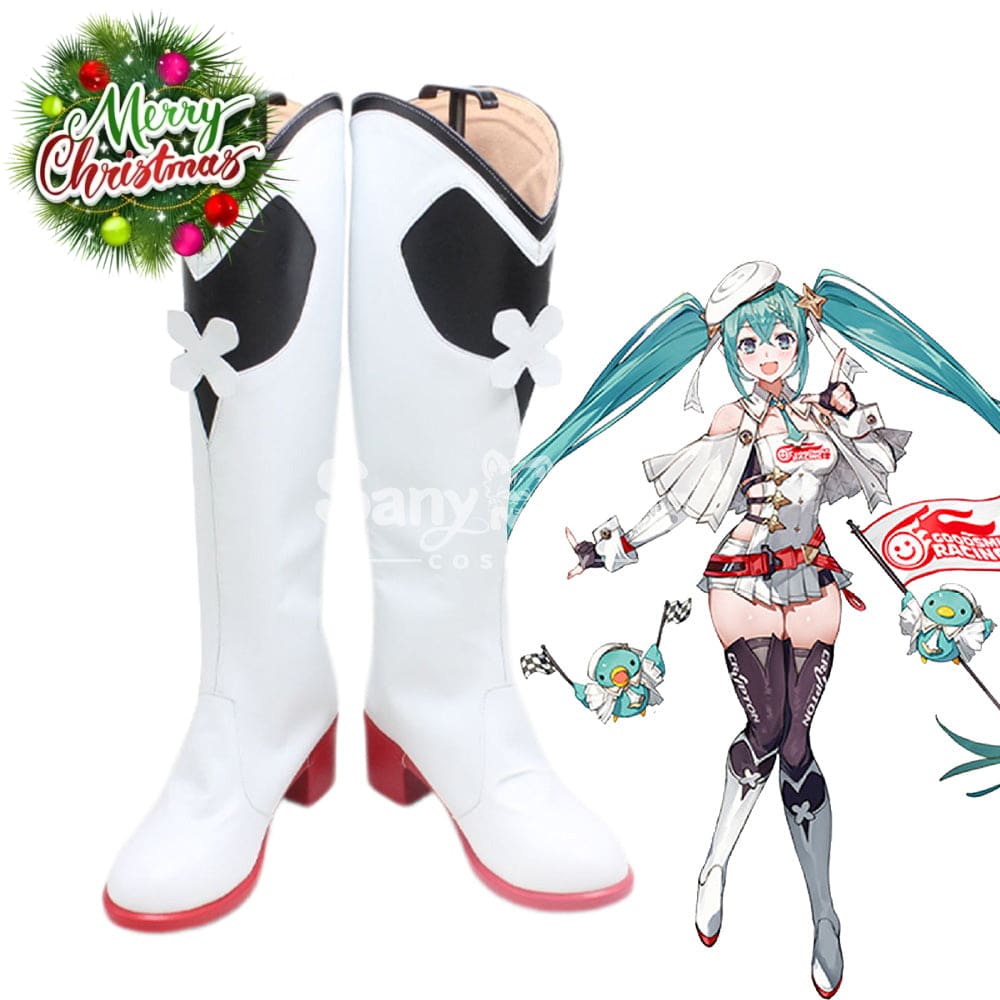 Vocaloid Hatsune Miku Cosplay Racing 2023 Shoes Boots