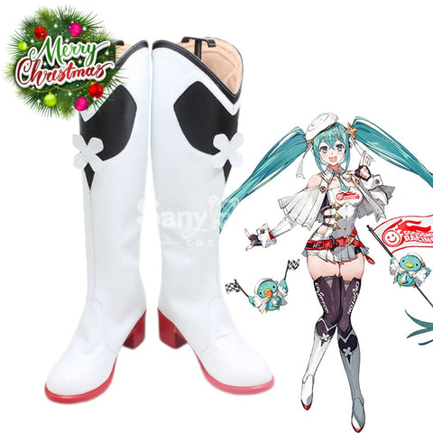 Vocaloid Hatsune Miku Cosplay Racing 2023 Shoes Boots