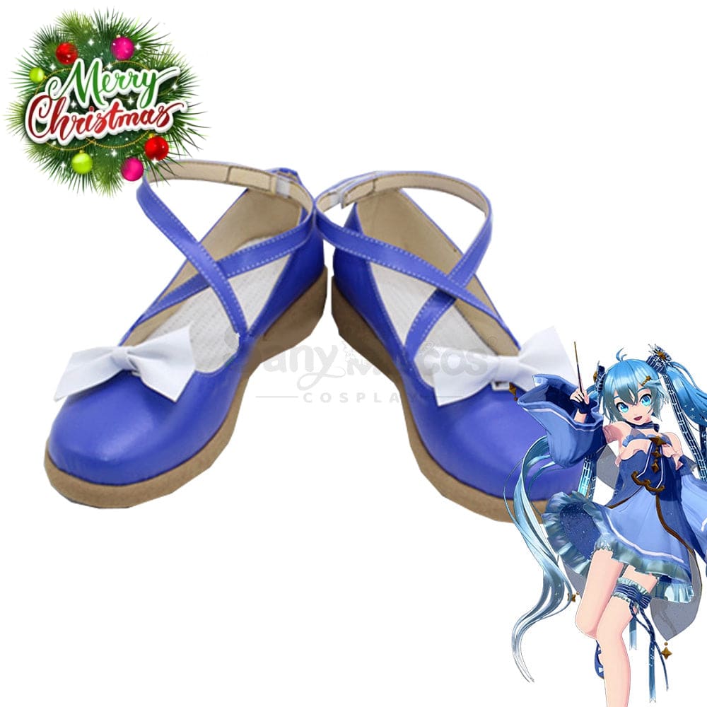 Vocaloid Hatsune Miku Cosplay Snow 2017 Shoes Boots