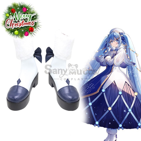 Vocaloid Hatsune Miku Cosplay Snow 2021 Shoes Boots