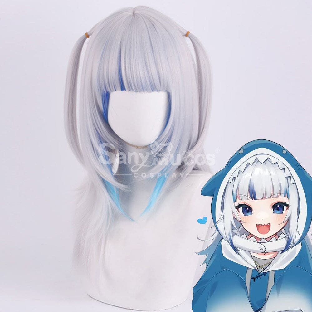 Vtuber Cosplay Gawr Gura Wig Wigs