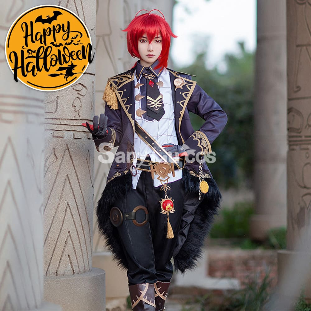 Game Genshin Impact Cosplay Diluc Ragnvindr Cosplay Costume