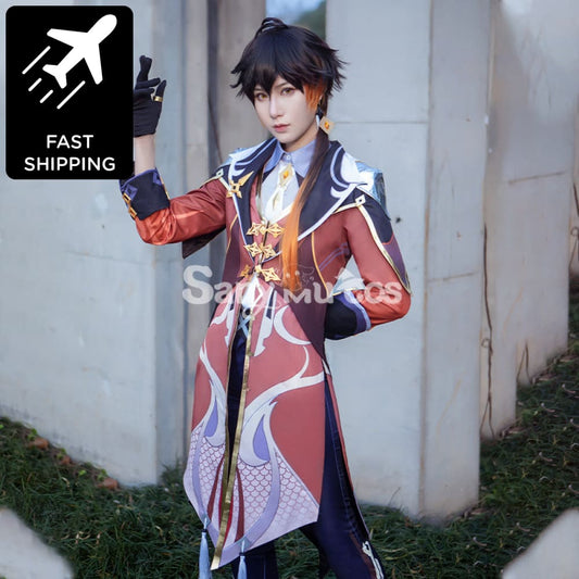 Game Genshin Impact Cosplay Zhongli Costume 1000