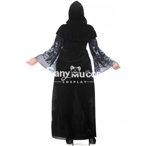 【In Stock】Halloween Cosplay Vampire Witches Cosplay Costume Plus Size