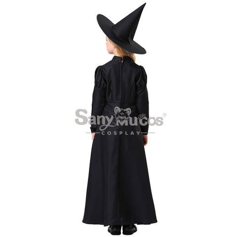 【In Stock】Halloween Cosplay Witches Long Dress Cosplay Costume Kid Size