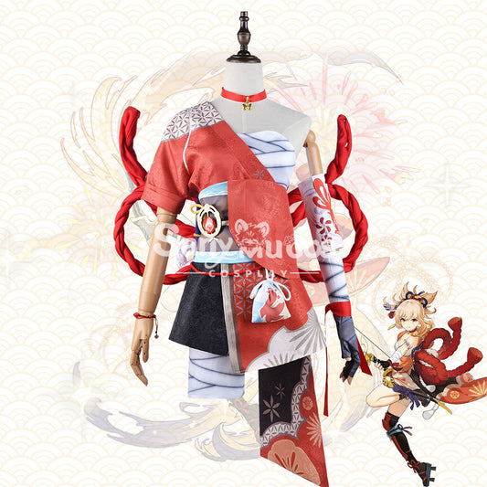【In Stock】Game Genshin Impact Cosplay Yoimiya Cosplay Costume Plus Size 1000