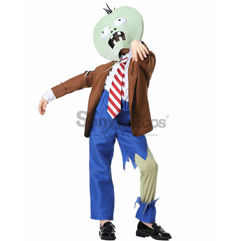 【In Stock】Game Plants vs. Zombies Cosplay Zombie Cosplay Costume Kids