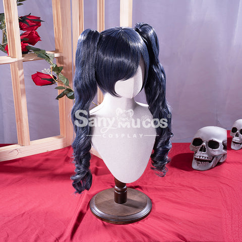 【In Stock】Anime Black Butler cosplay Ciel Phantomhive cosplay wig Long Dark Blue Twintails cosplay wig
