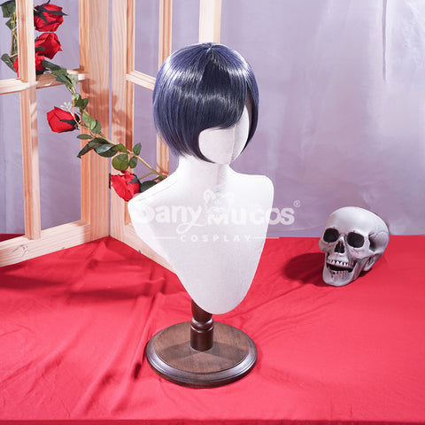 【In Stock】Anime Black Butler cosplay Ciel Phantomhive cosplay wig Short Dark Blue cosplay wig