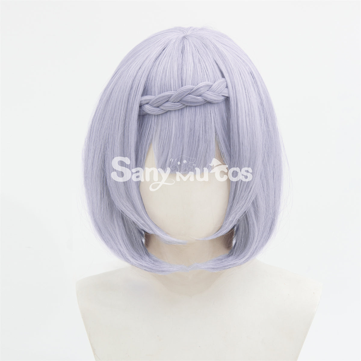 Game Genshin Impact Noelle Chivalric Blossom Cosplay Wig Purple Short Wig