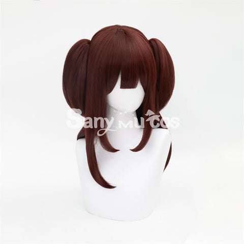 Anime Akiba Maid War cosplay Wahira Nagomi Dark Red Twintails Long Cosplay Wig