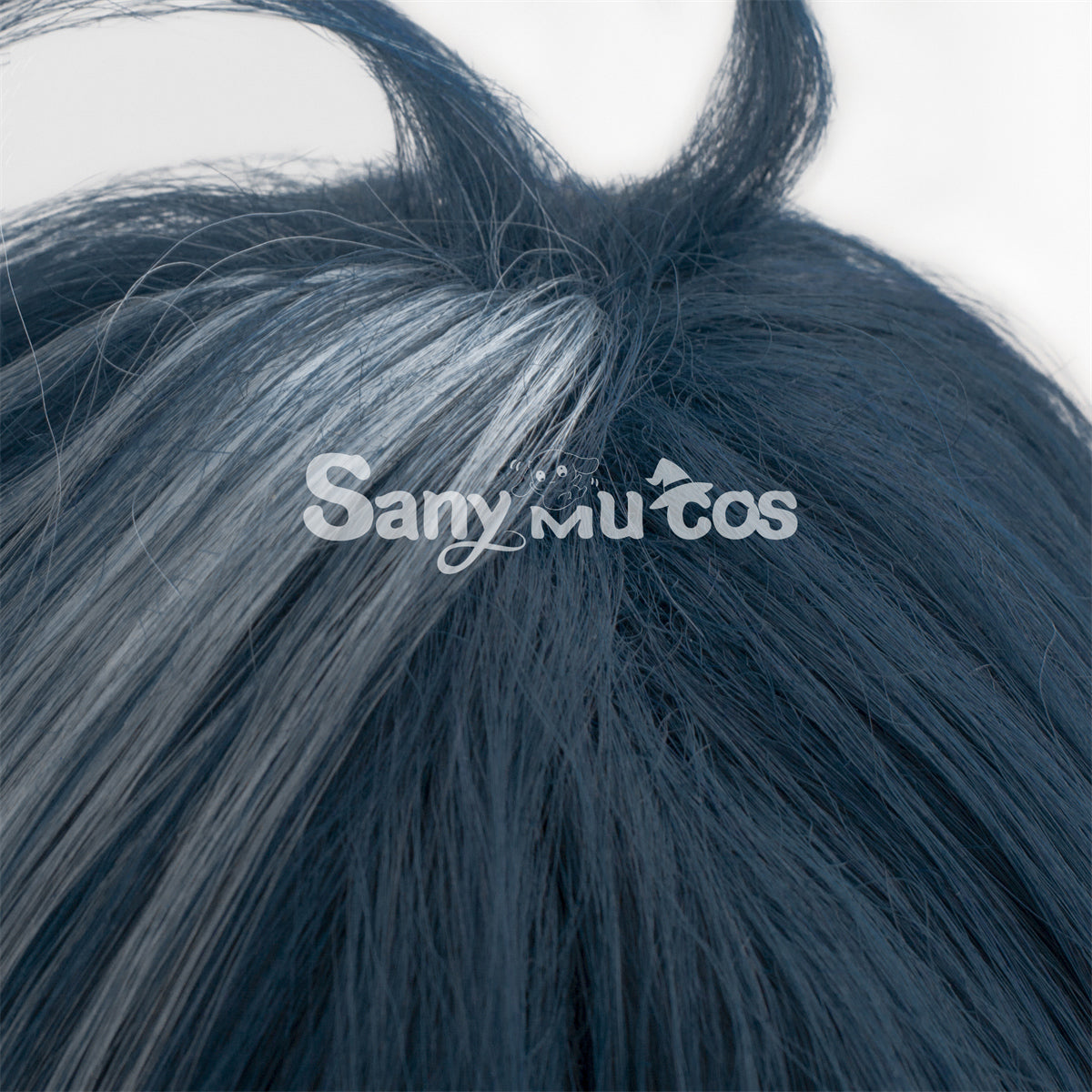 Game Genshin Impact Kaeya Dark Color Long Gradient Ponytail Cosplay Wig