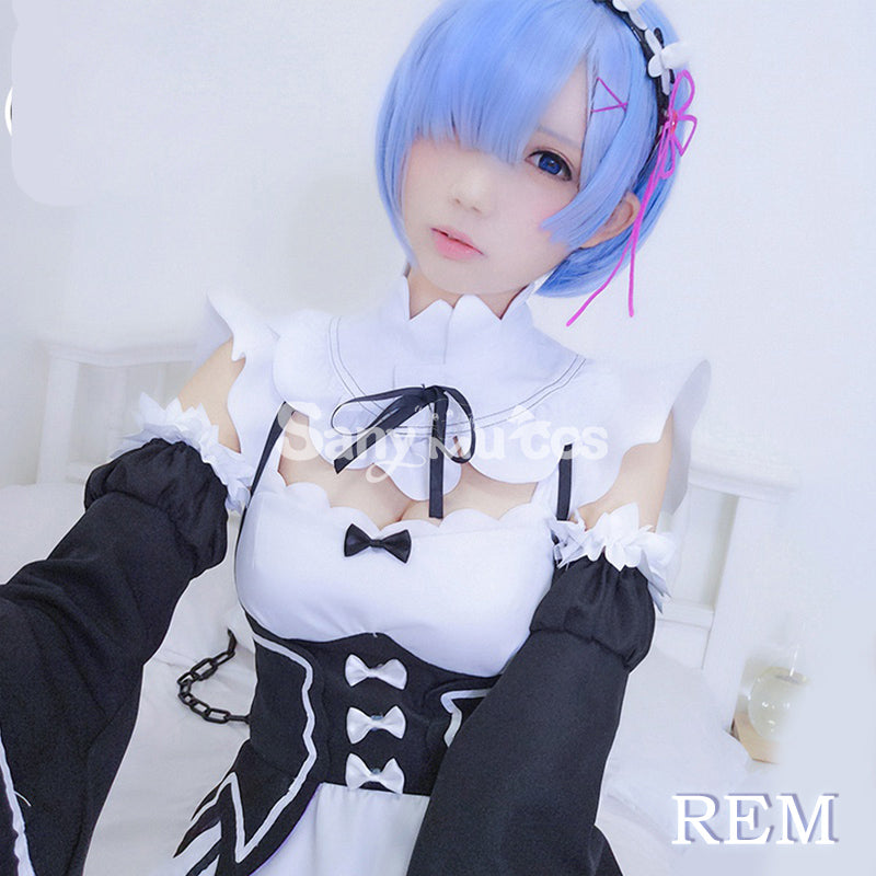 【In Stock】Anime Re Zero Rem Rame Maid Lolita Cosplay Costume