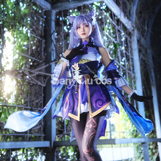 Game Genshin Impact cos Costume protagonist Keqing cospaly game suit Costume female 800