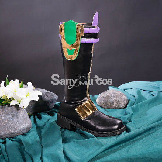 Genshin Impact Xiao Yaksha Cosplay Shoes Male Cosplay Xiao Boots With Decoration 800