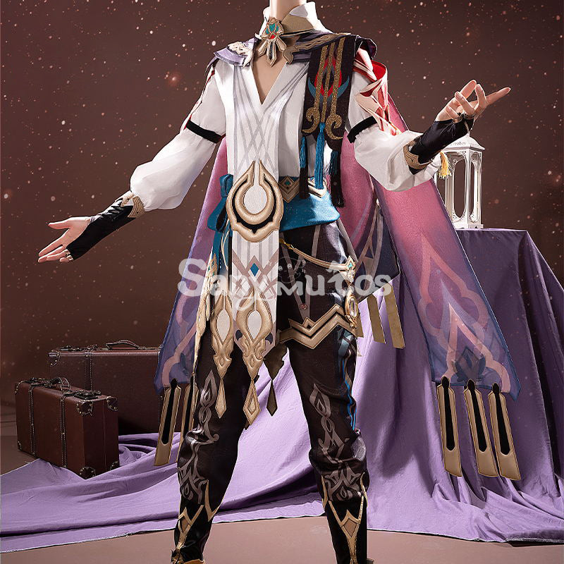 Genshin Impact Kaveh Cosplay Costume Top and Pants Set with and Accessories