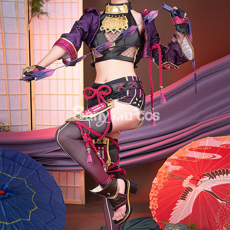 Game Genshin Impact Kuki Shinobu Cosplay Costume, Halloween Role Play Suits for Women